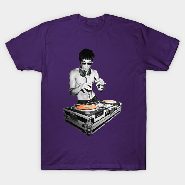 Dj Bruce Lee Movie Enthusiasts Recordings T-Shirt by jonathanptk